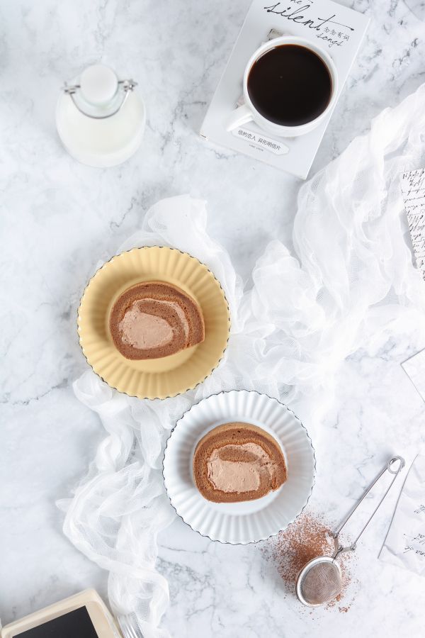 摩卡咸奶油蛋糕卷