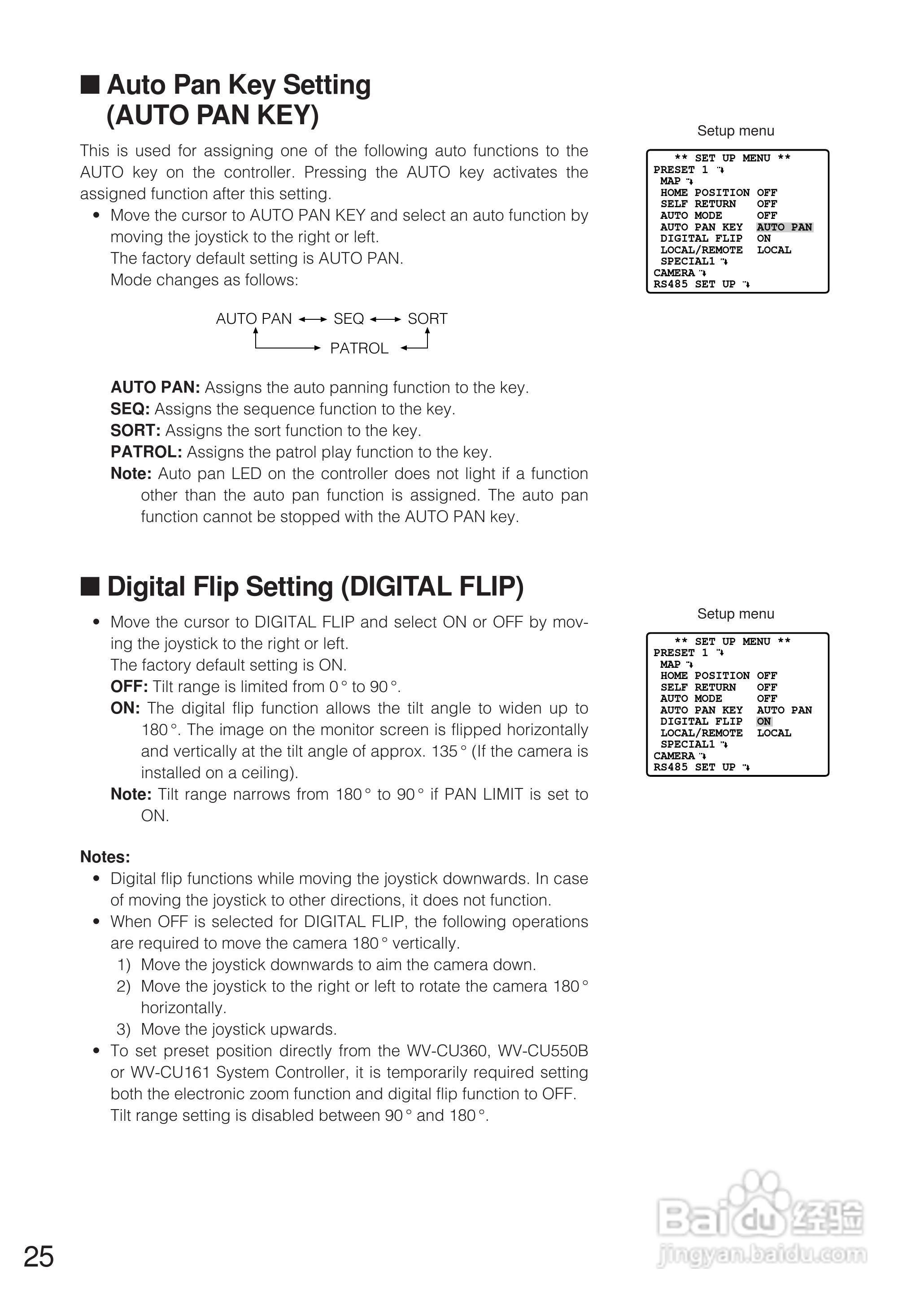松下WV-CW864E彩色闭路监控摄像机使用说明书:[3]