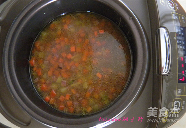 腊肠时蔬饭的做法