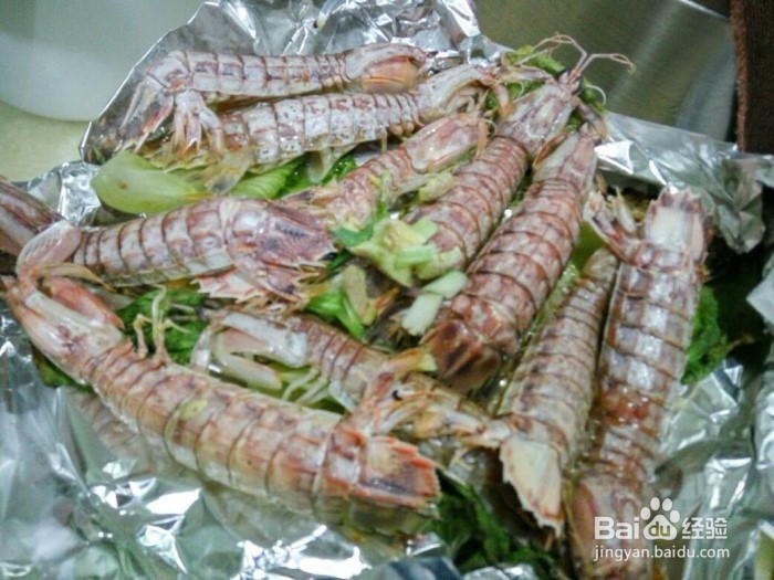 烤箱版虾蛄做法