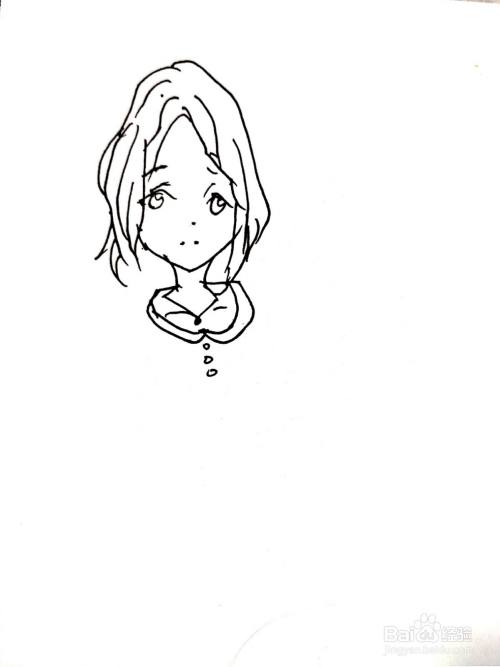 电视动画 Free 系列之天方美帆简笔画 百度经验