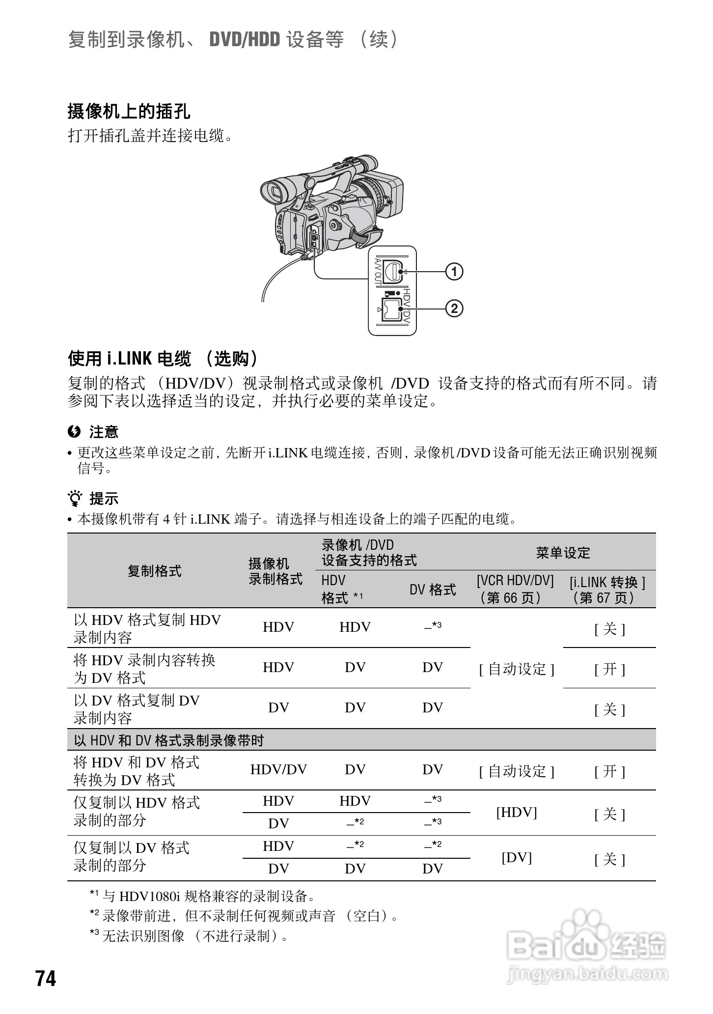 索尼HDR-FX7E数码摄像机使用说明书:[8]