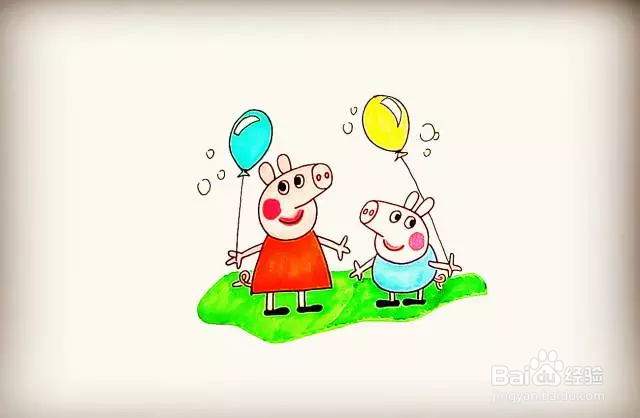 简笔画怎么画小猪佩奇?