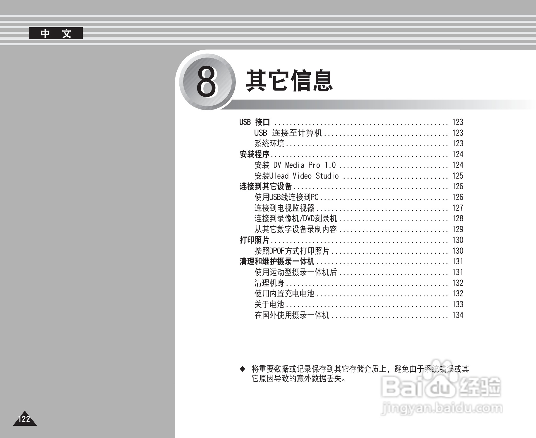 三星VP-X220L摄录一体机使用说明书:[13]