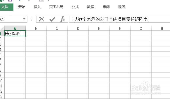 以数字表示的项目责任矩阵表怎样创建？