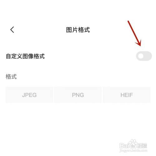 醒图图像格式如何自定义