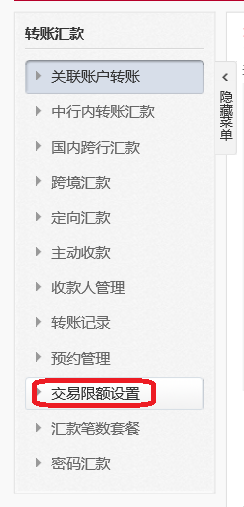 如何设置网上银行电子支付金额