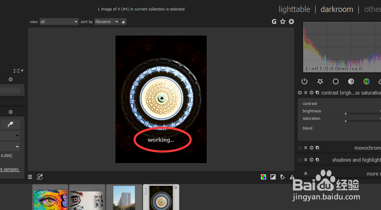 怎么用darktable修改图像的contrast？