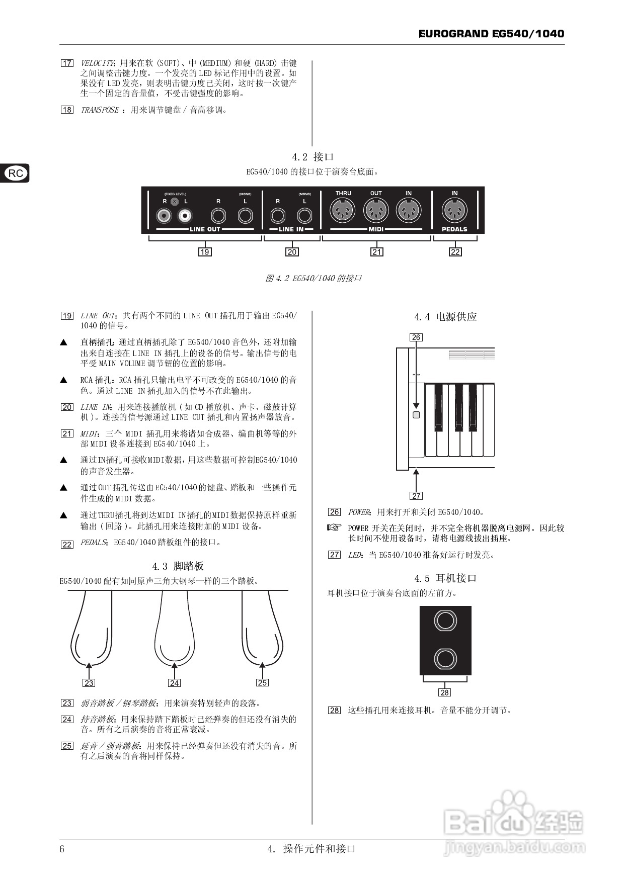 EUROGRAND EG540/1040音响使用说明书:[1]