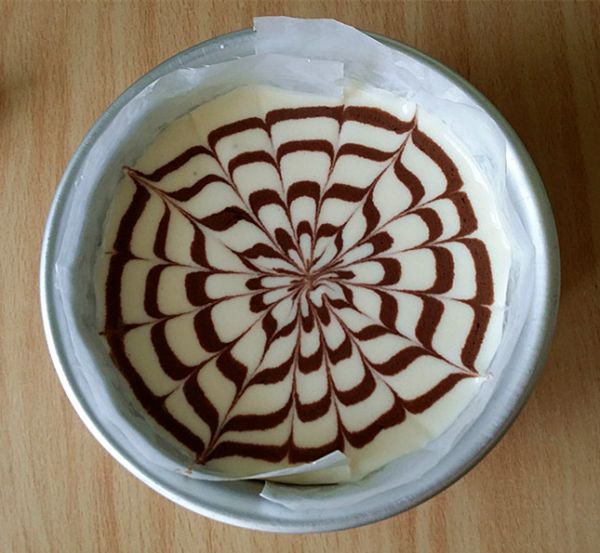 轻乳酪拉花蛋糕