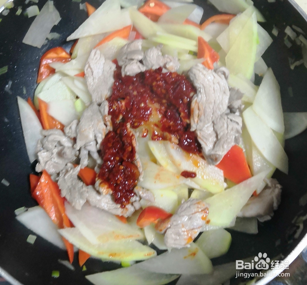 肉片白萝卜的做法