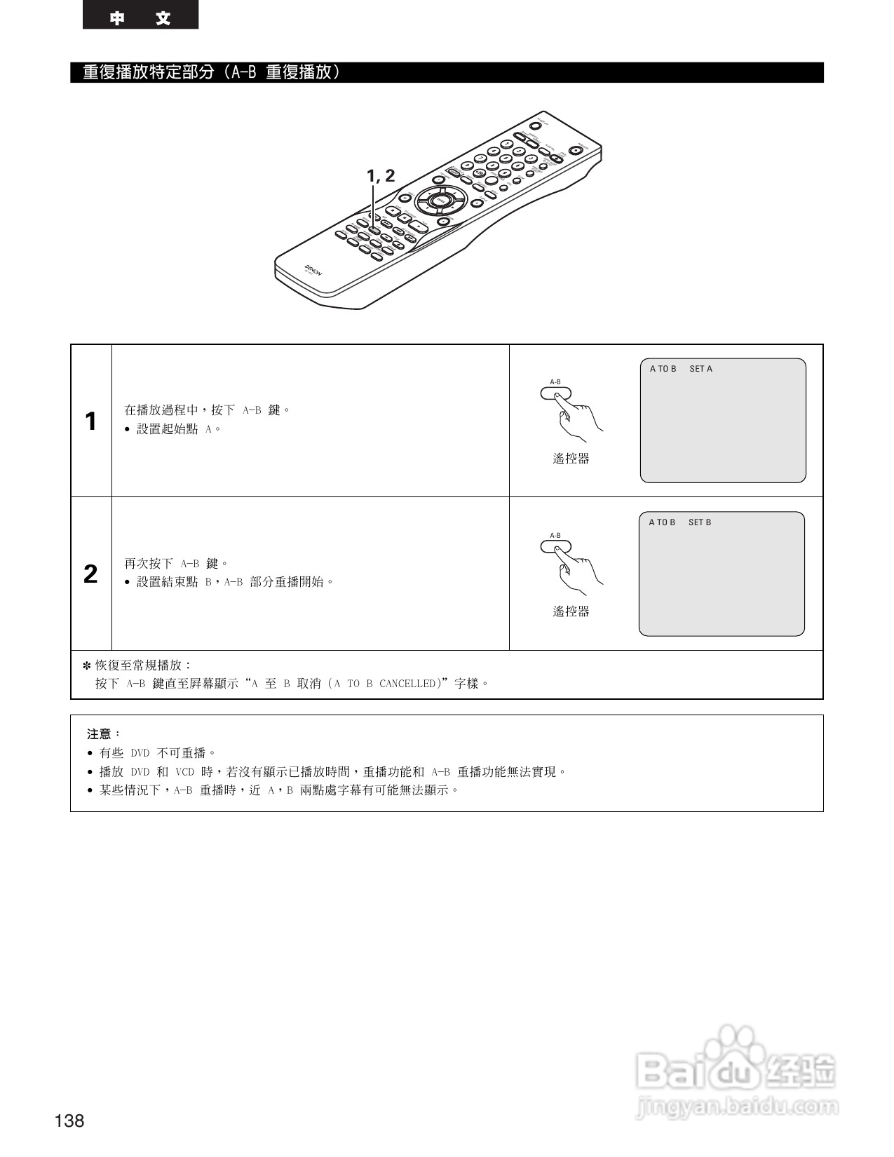 DENON DVD音频-视频/超级CD播放机DVD-3910说明书:[7]