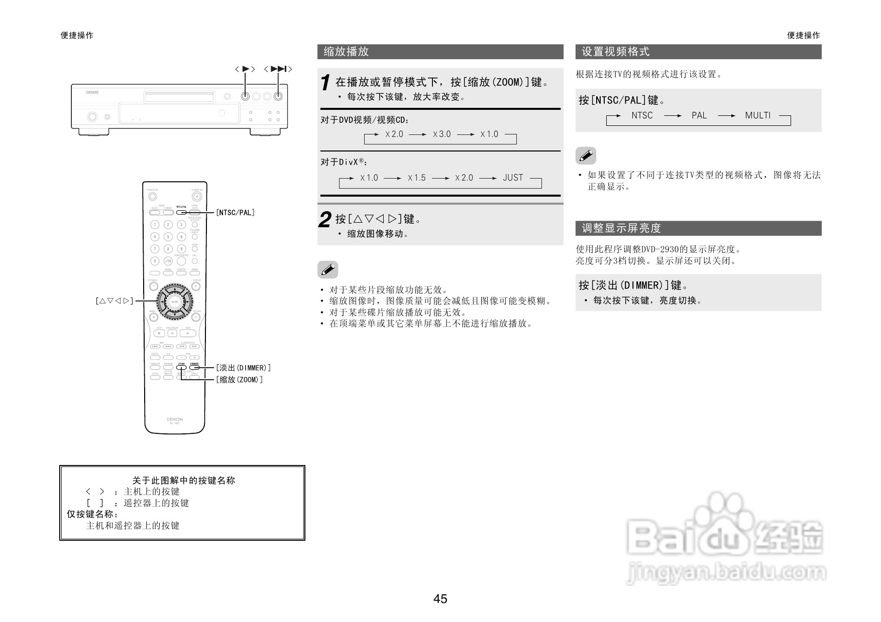 DENON播放机DVD-2930操作说明书:[3]