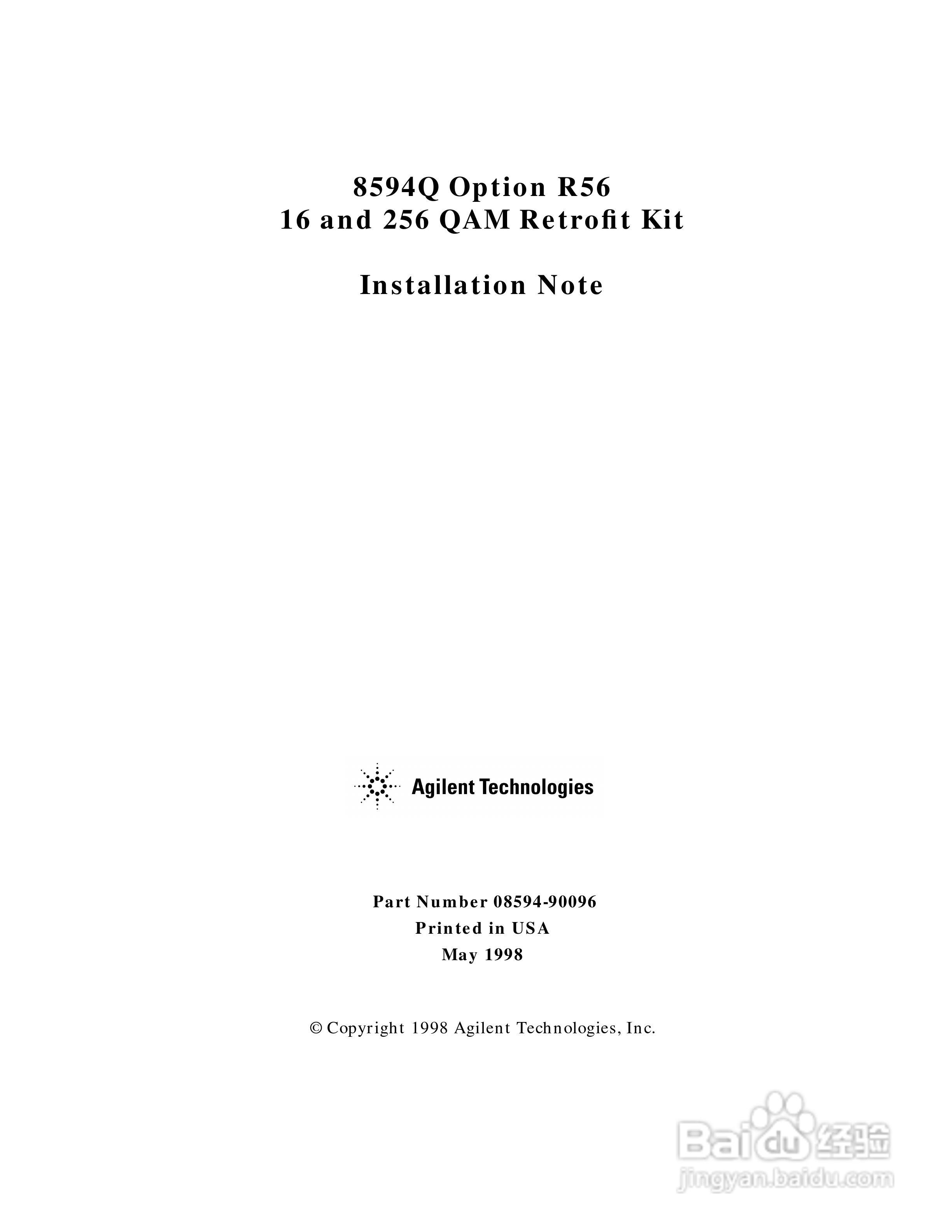 HP8594E分析仪说明书