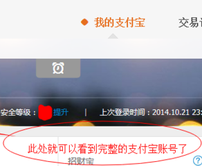 支付宝帐号怎么查