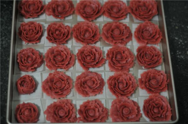 玫瑰花杏仁曲奇饼