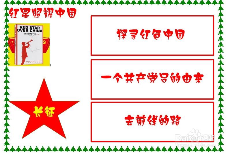 红星照耀中国手抄报