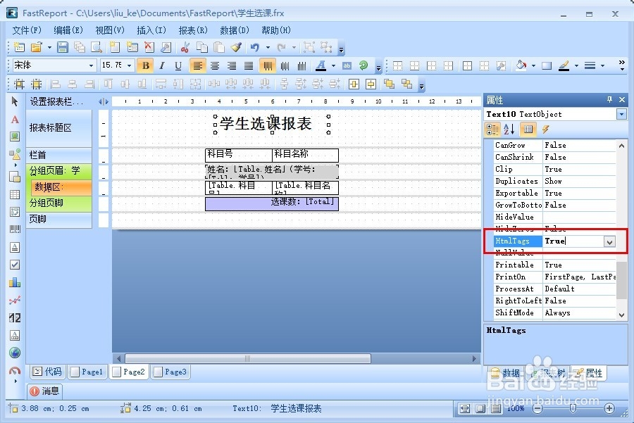 FastReport.Net使用：[6]HTML标签使用