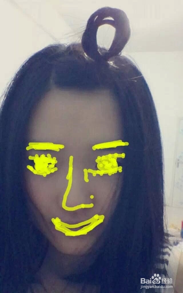 时尚可爱的丸子头