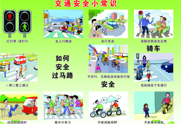 小学生安全教育交通安全有哪些