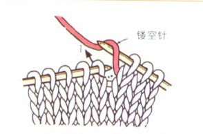 棒针镂空针的编织方法