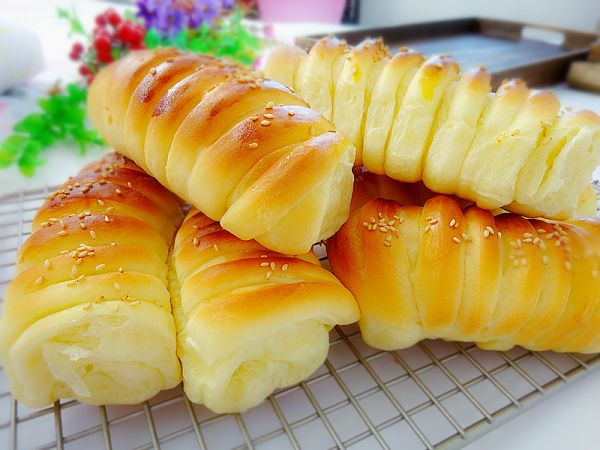 这面包成品暄松拉丝