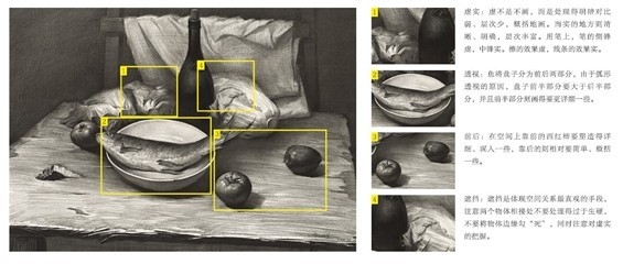 素描静物的画法一