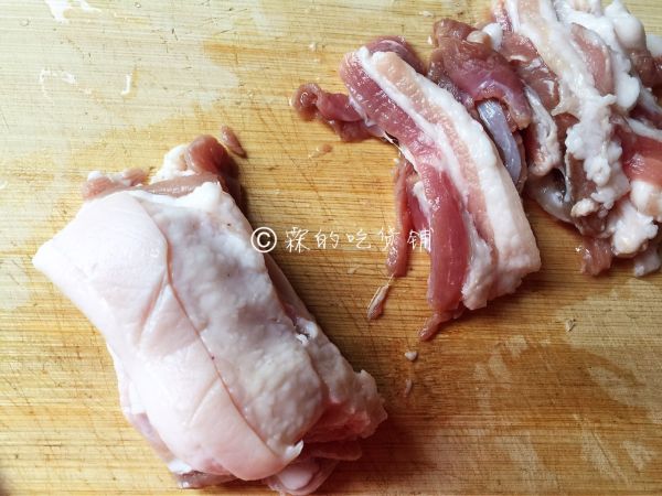 紫花菜炒五花肉