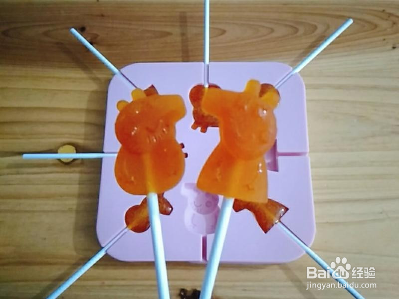 自制水果棒棒糖0添加的做法