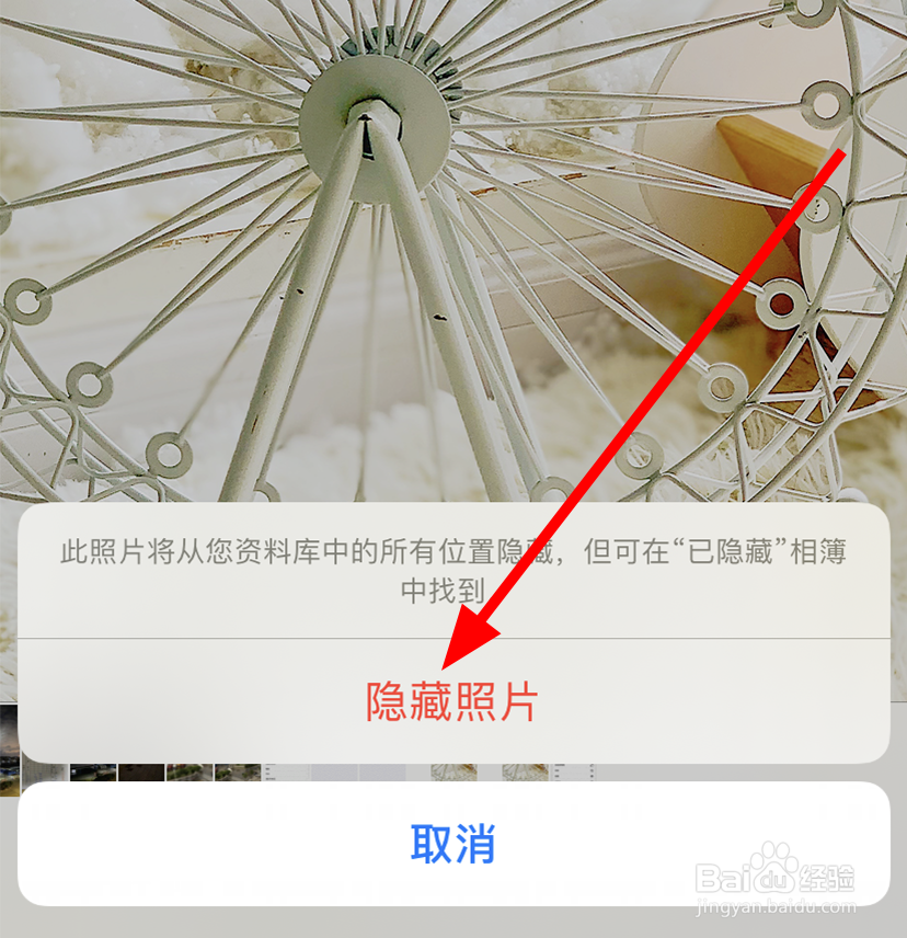 苹果/iPhone11怎么将相册中的照片隐藏