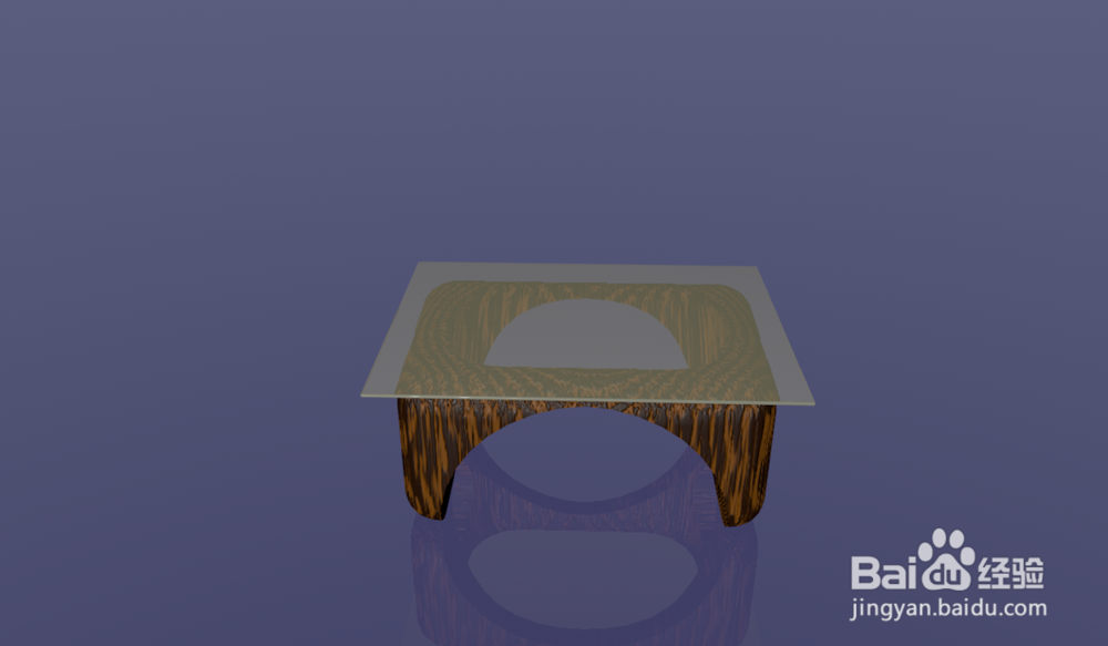 C4D三维建模(茶几制作)