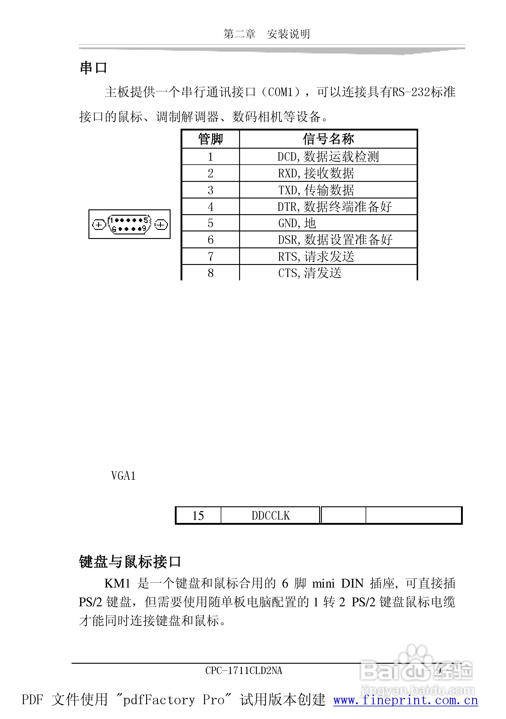 研祥CPC-1711CLD2NA工业级CPU板卡说明书:[2]