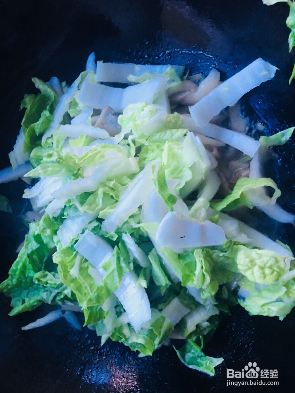 心心念念的蘑菇炒青菜