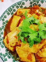 很有食欲的番茄炒豆腐