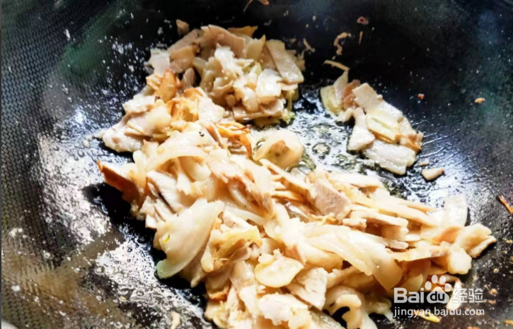 杏鲍菇炒肉片的做法