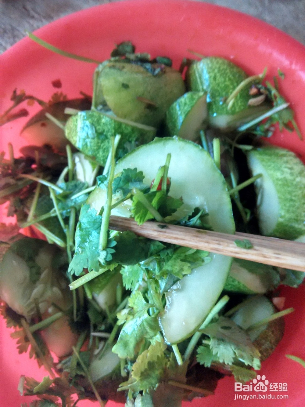 捞汁蒜酱拌香菜黄瓜