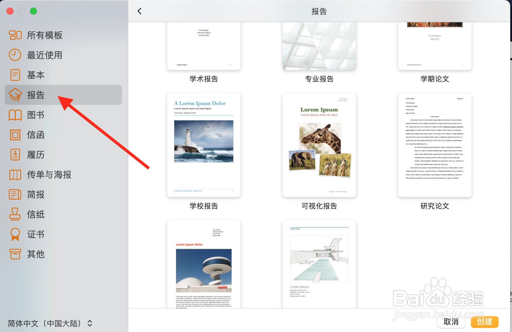 如何使用Pages文稿创建可视化报告