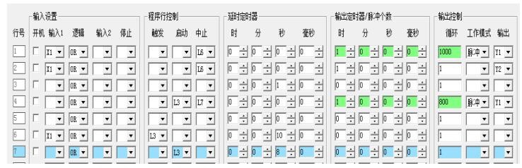 表控 步进电机 三种功能设置