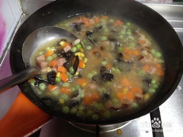 五色酸辣羹的制作方法
