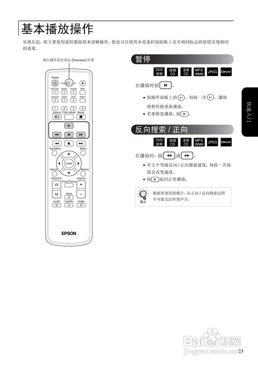 爱普生EH-DM2投影仪使用说明书:[3]