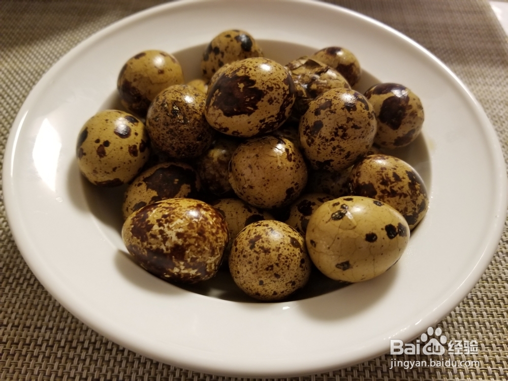 好吃入味的五香卤鹌鹑蛋
