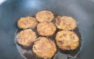 红烧茄盒制作的步骤