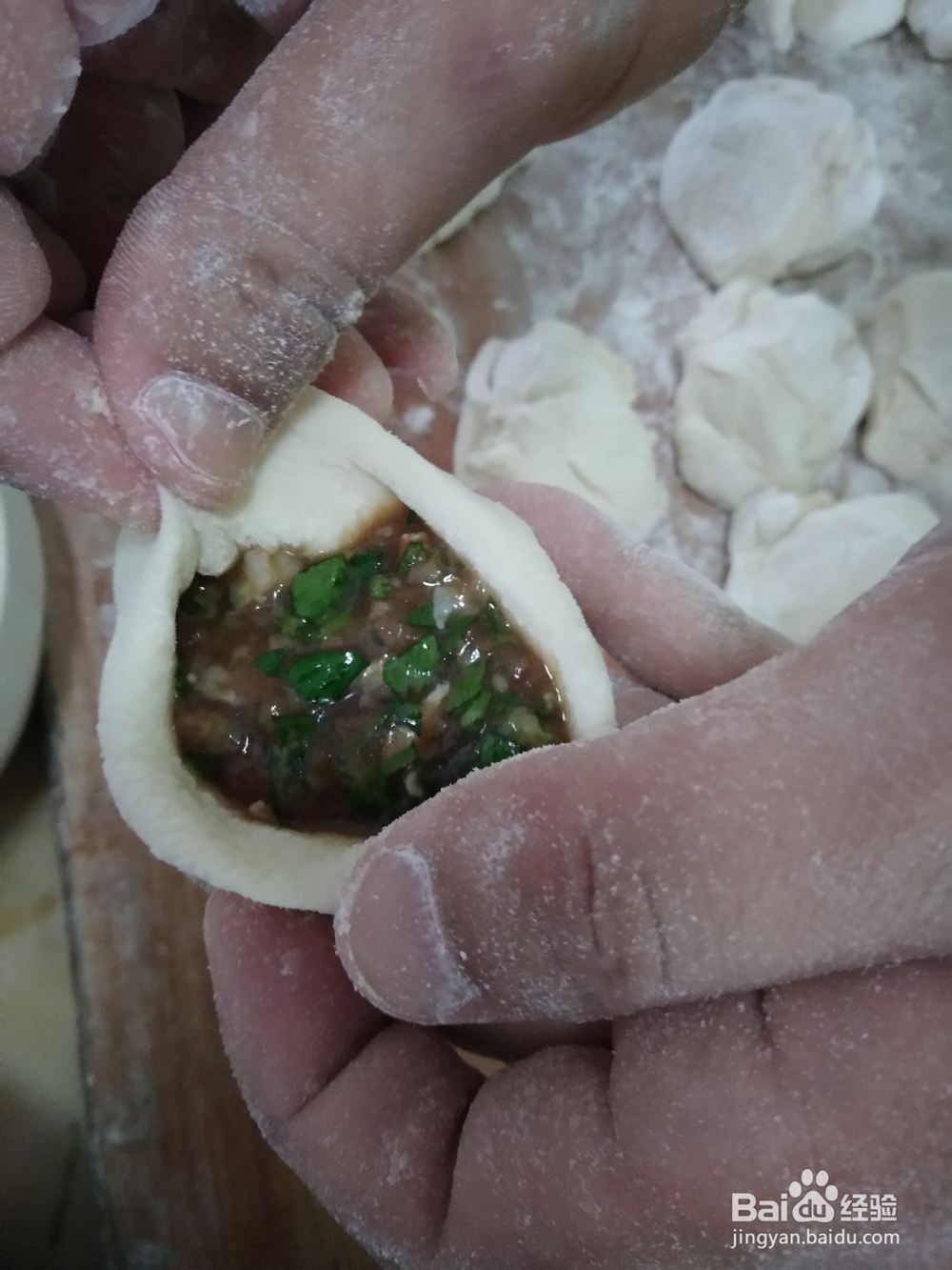 发面猪肉香菜包