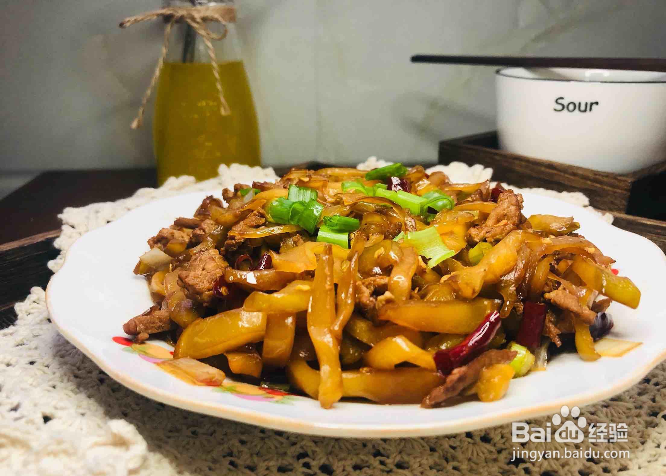 一步步做馋嘴的榨菜肉丝