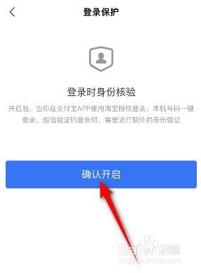 支付宝是如何开启登录保护
