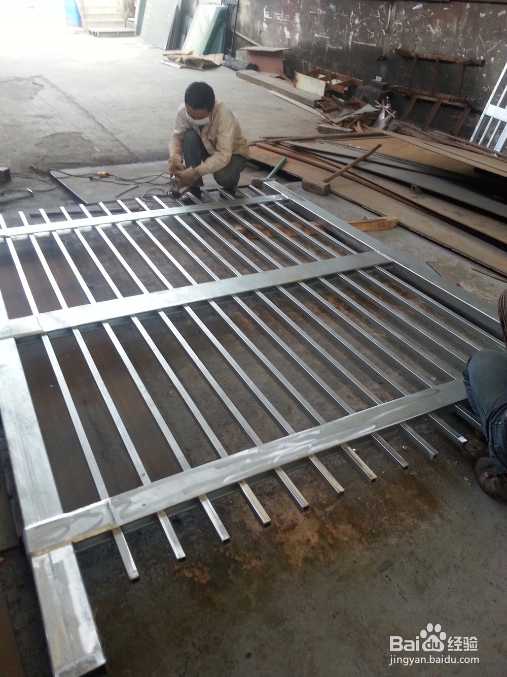 别墅花园铁艺大门定制