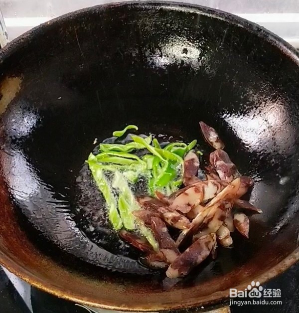 腊肠炒四季豆