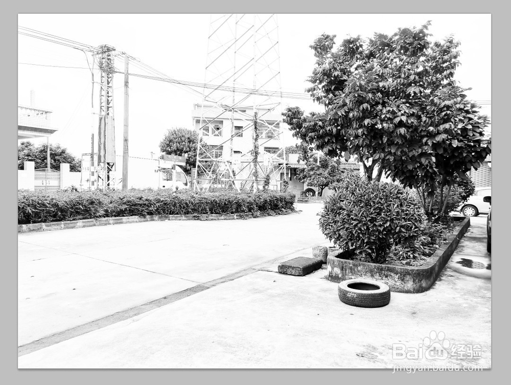 PS教程如何把实景图P成铅笔画