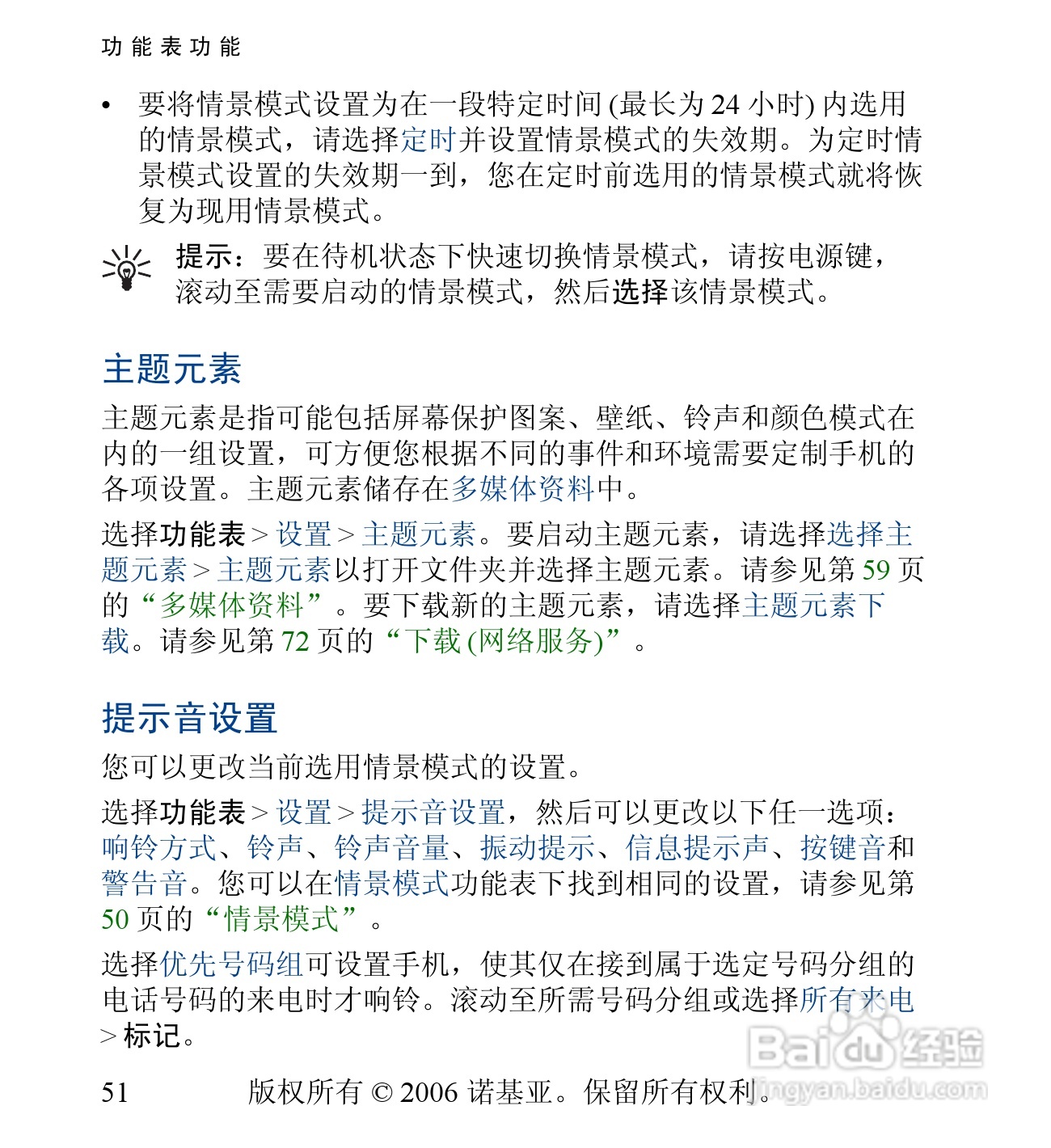 诺基亚6030手机使用说明书:[6]