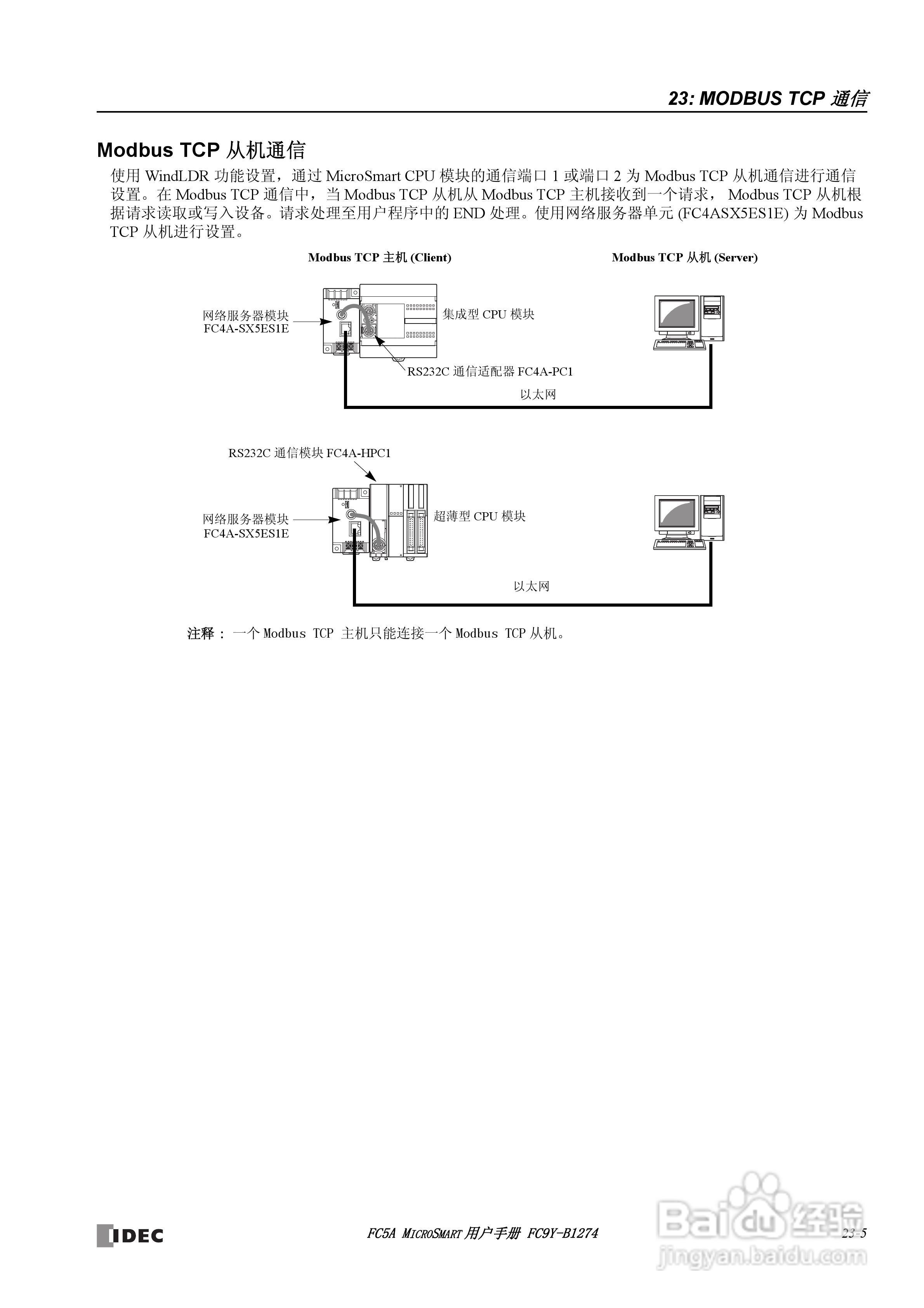 FC5A型可编程控制器_显示器使用说明书:[27]